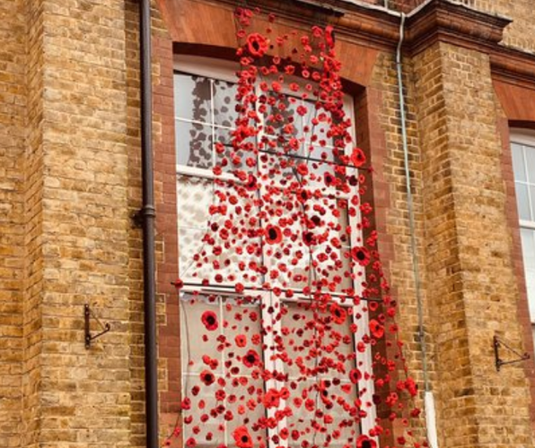 Poppy Fountain for Remembrance Day