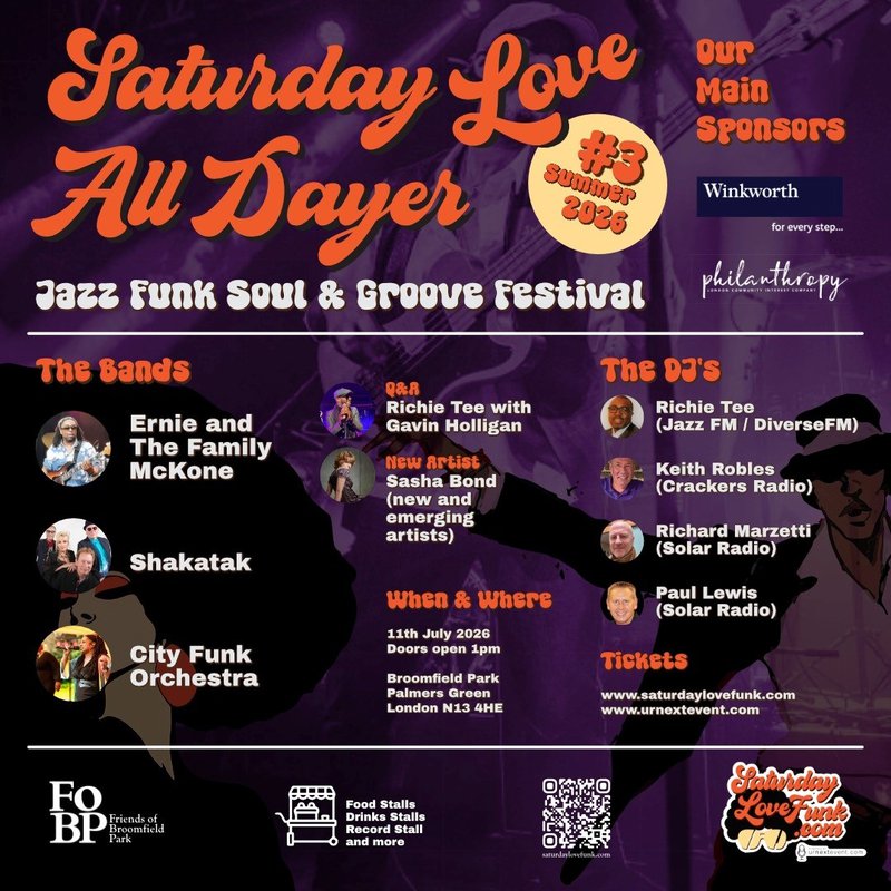 The Saturday Love all Dayer in Broomfield Park is back for it's 3rd year!